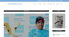 Desktop Screenshot of cyclingshorts.uk.com